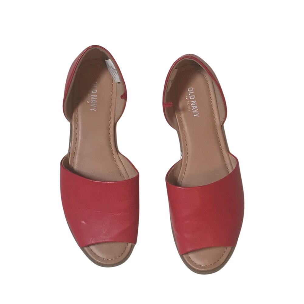 Old Navy Red Comfort Flats. 8